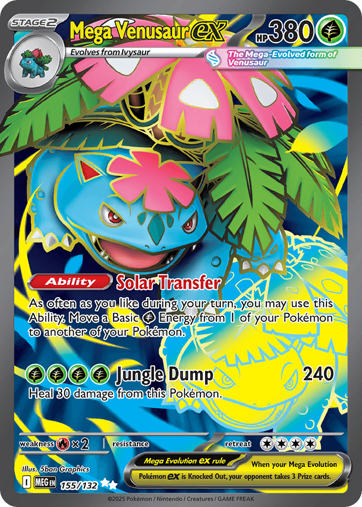 Mega Venusaur ex 155 — Mega Evolution