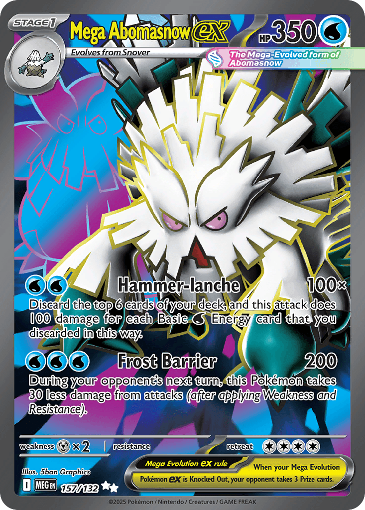 Mega Abomasnow ex 157 — Mega Evolution