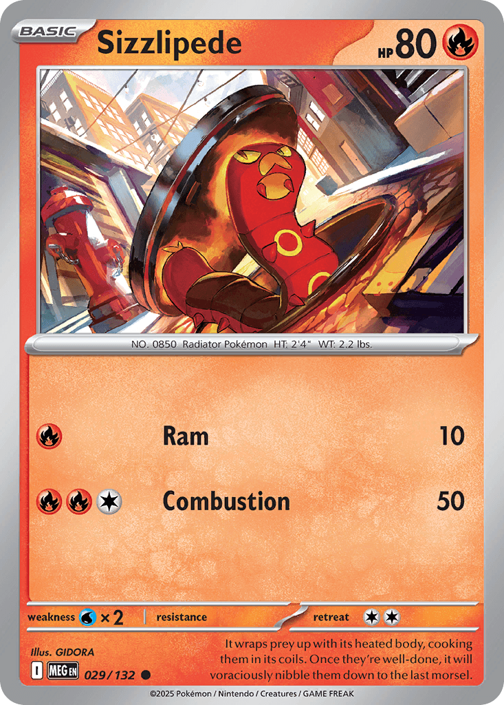 Sizzlipede 29 — Mega Evolution