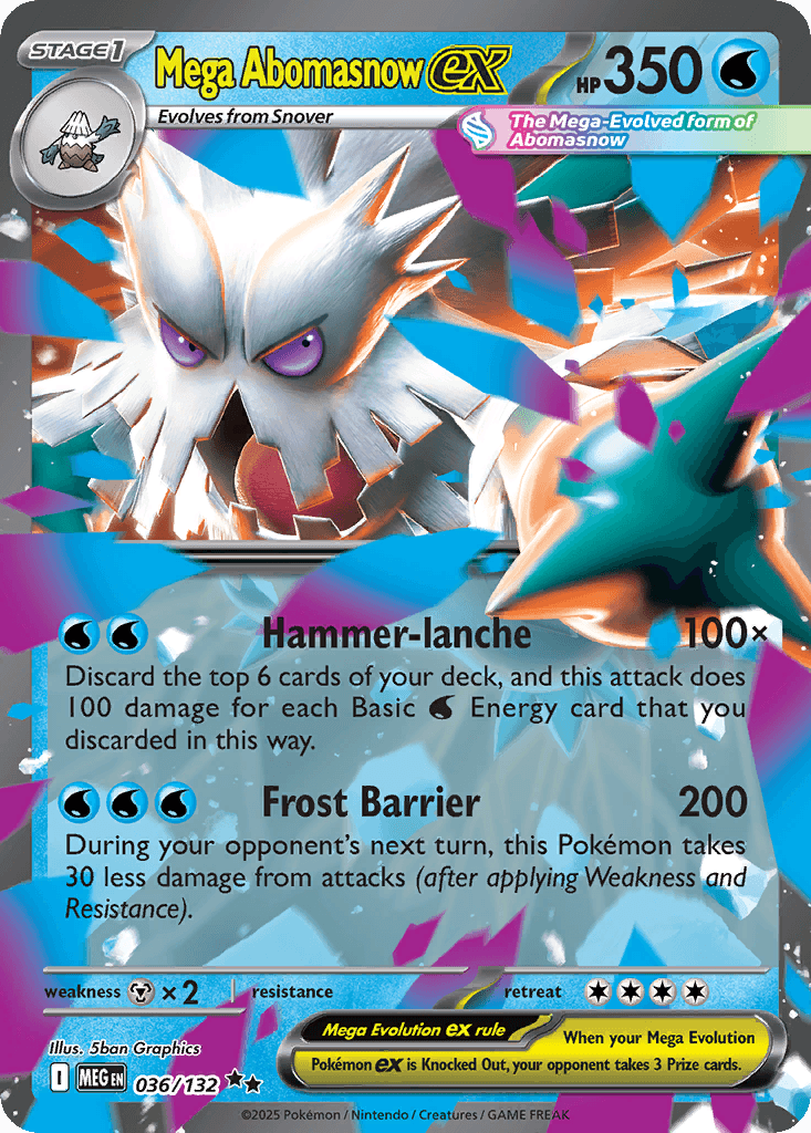 Mega Abomasnow ex 36 — Mega Evolution