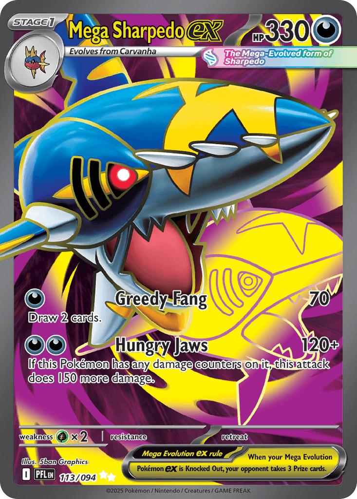 Mega Sharpedo ex 113