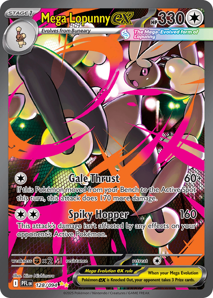 Mega Lopunny ex 128 — Phantasmal Flames