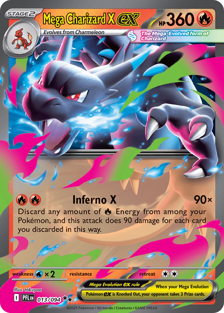 Mega Charizard X ex 13 — Phantasmal Flames