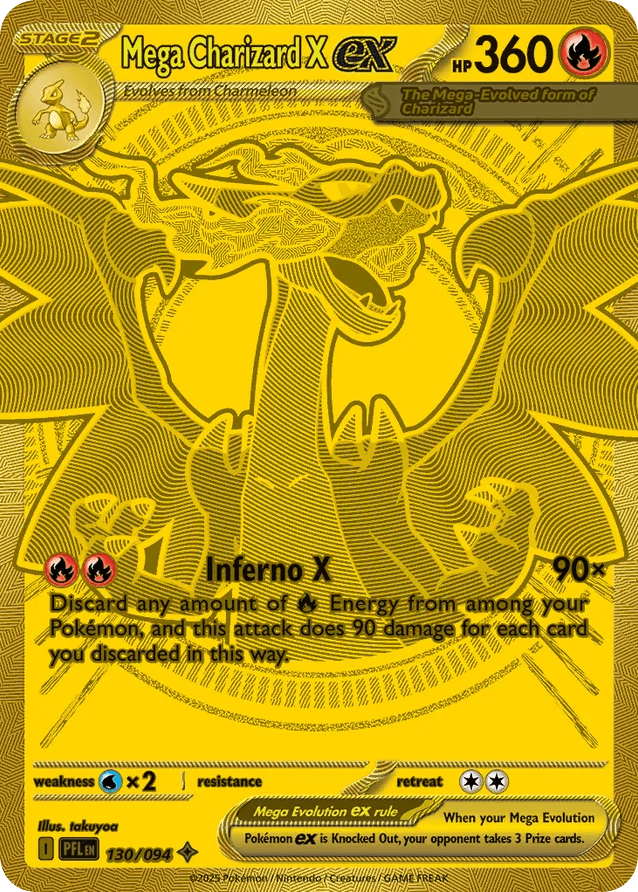 Mega Charizard X ex 130 — Phantasmal Flames
