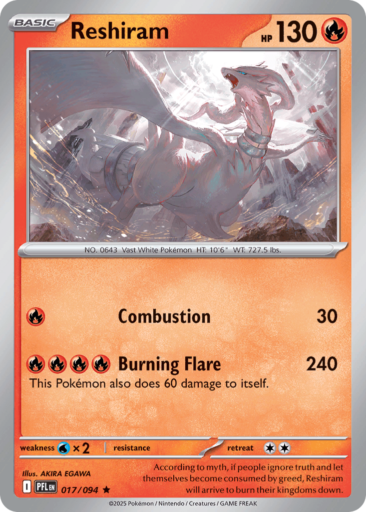 Reshiram 17 — Phantasmal Flames