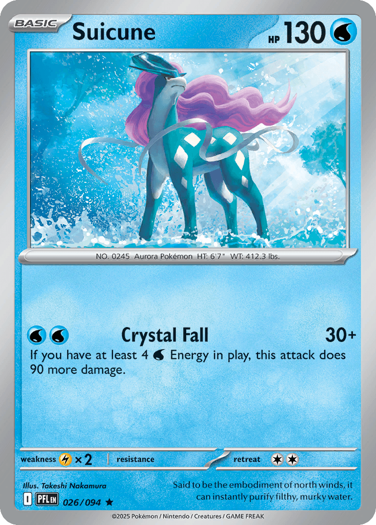 Suicune 26 — Mega Evolution: Phantasmal Flames