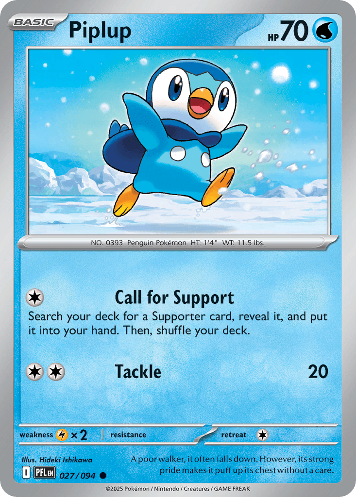 Piplup 27 — Mega Evolution: Phantasmal Flames