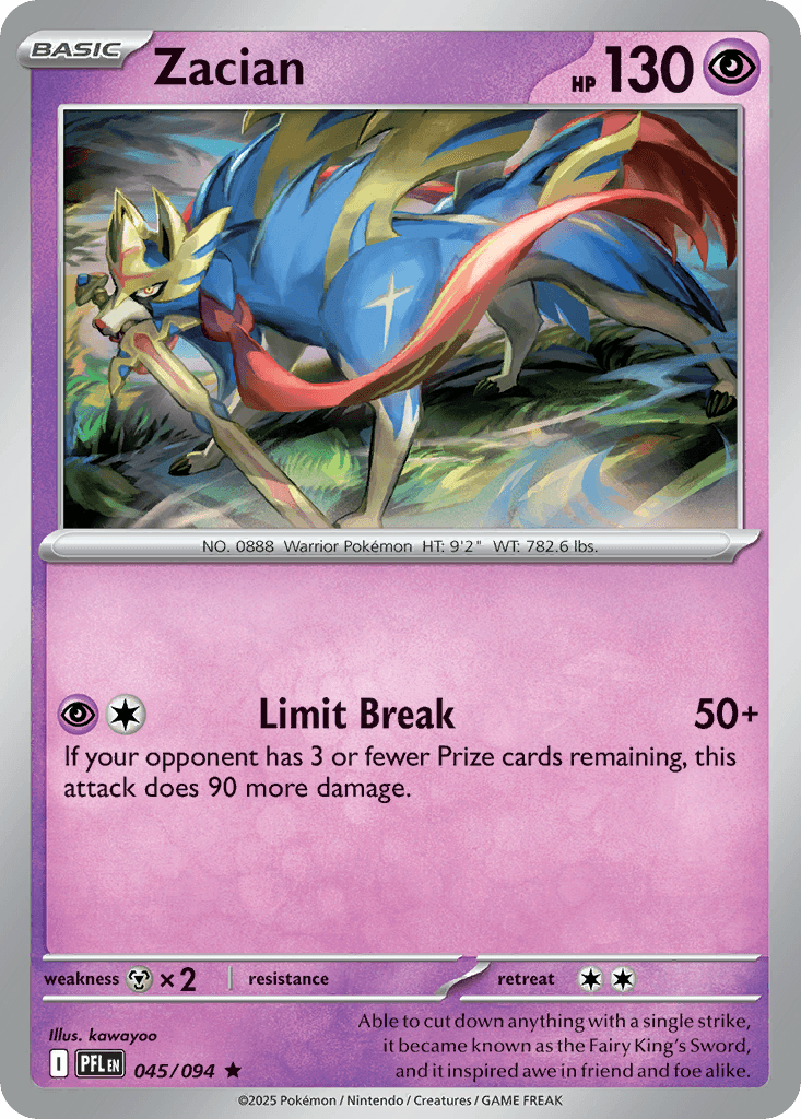 Zacian 45 — Mega Evolution: Phantasmal Flames