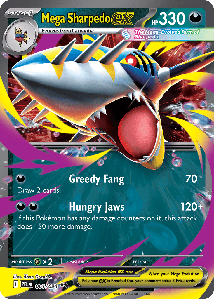 Mega Sharpedo ex 61