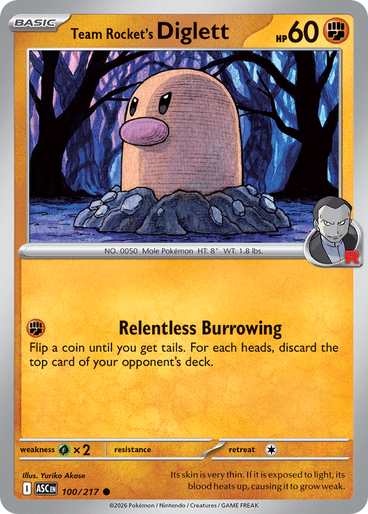 Team Rocket's Diglett 100 — Ascended Heroes
