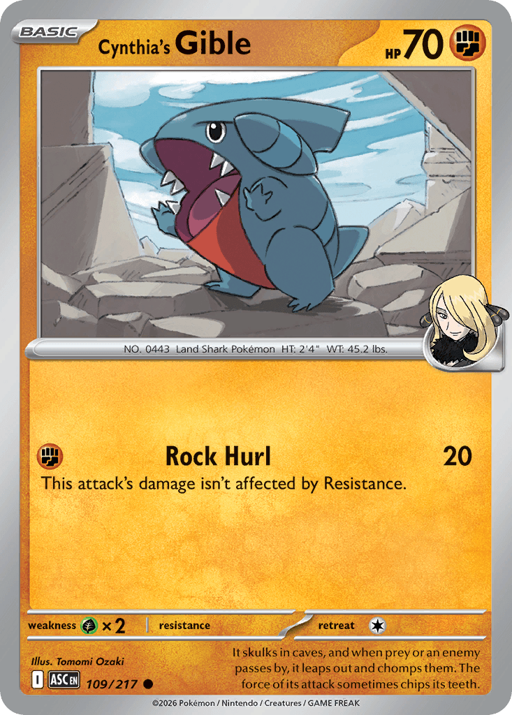 Cynthia's Gible 109