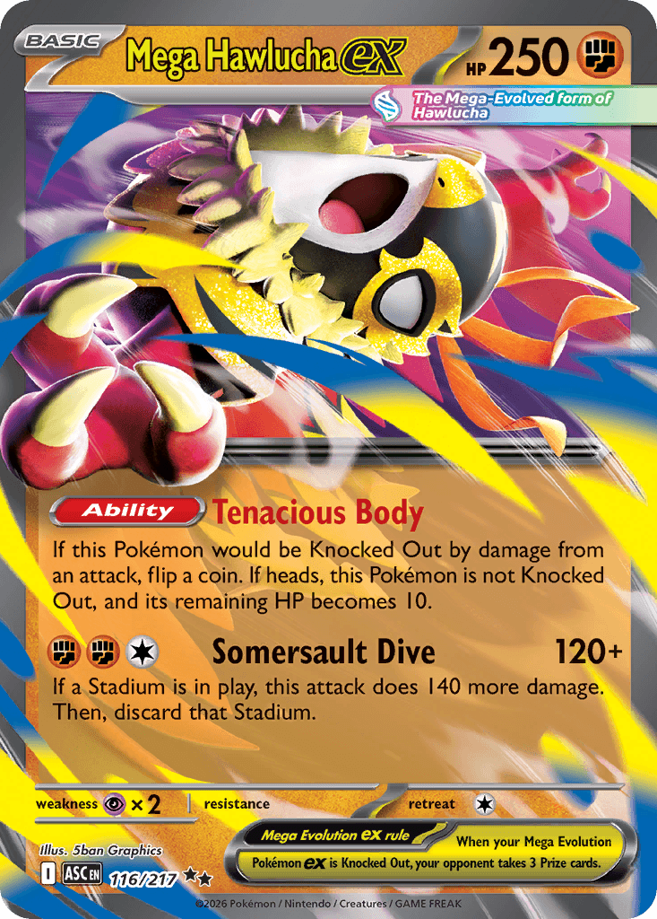 Mega Hawlucha ex 116 — Ascended Heroes