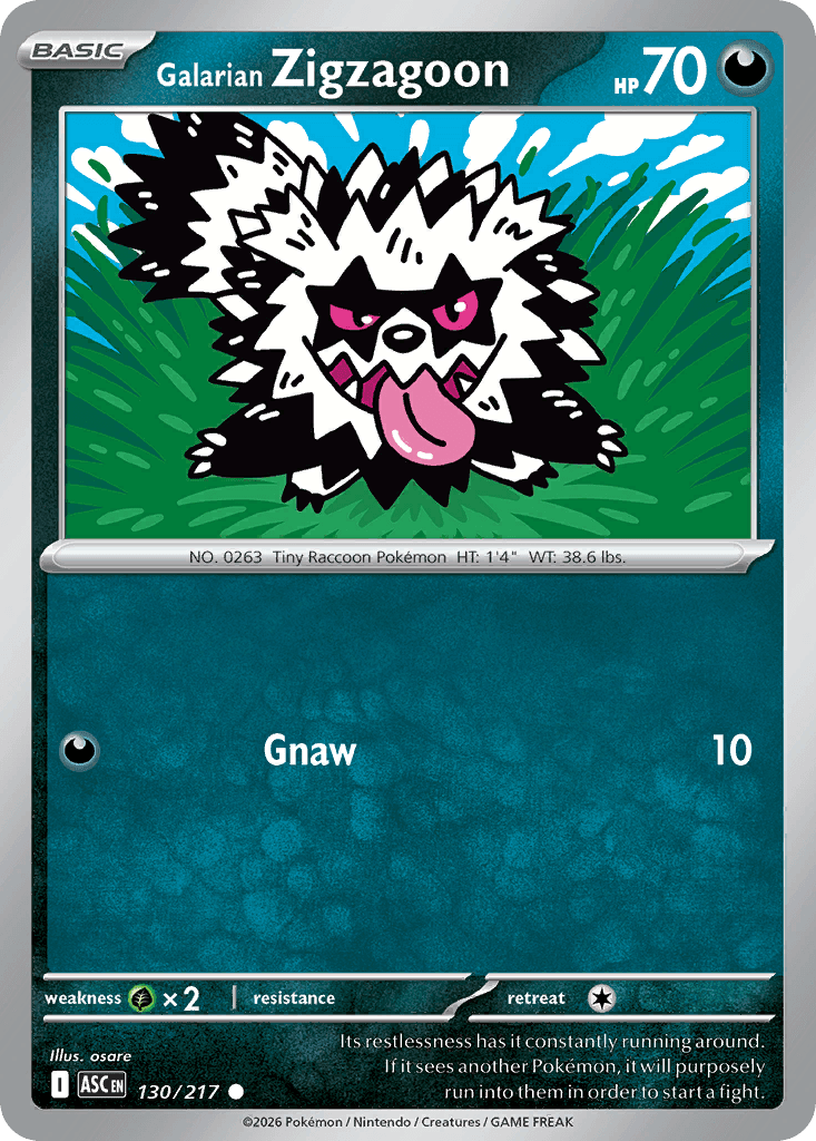 Galarian Zigzagoon 130