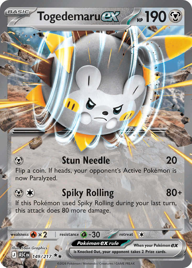 Togedemaru ex 149 — Ascended Heroes