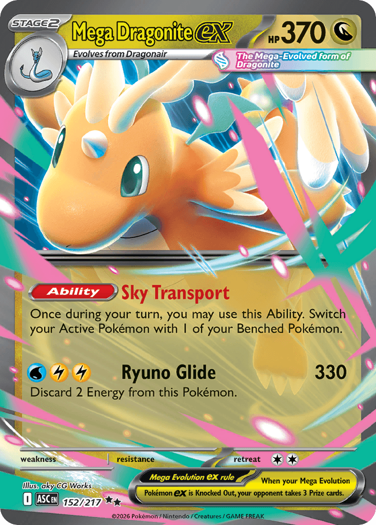 Mega Dragonite ex 152 — Ascended Heroes