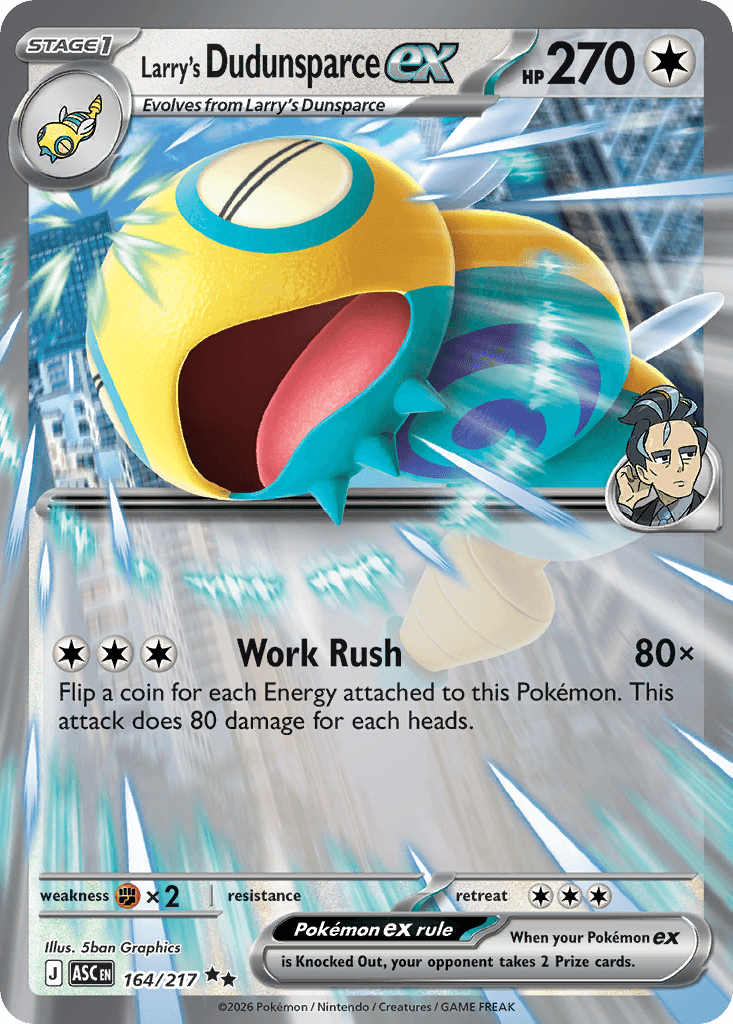 Larry's Dudunsparce ex 164 — Ascended Heroes