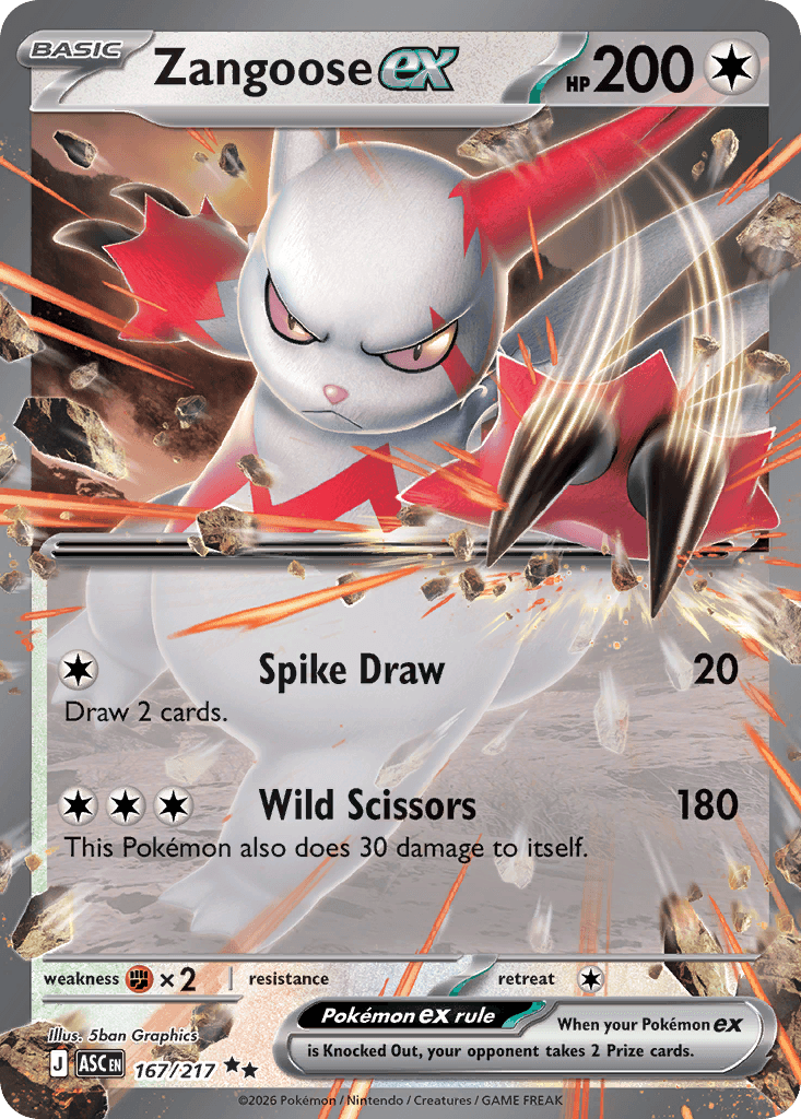Zangoose ex 167
