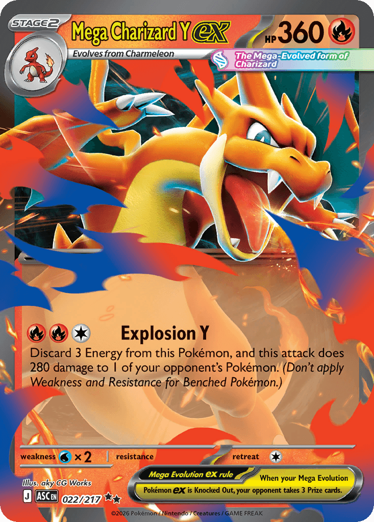 Mega Charizard Y ex 22 — Ascended Heroes