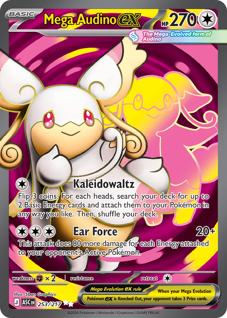 Mega Audino ex 253 — Ascended Heroes
