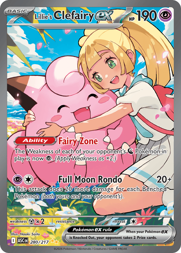 Lillie's Clefairy ex 280 — Ascended Heroes