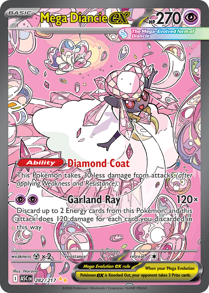 Mega Diancie ex 282 — Ascended Heroes