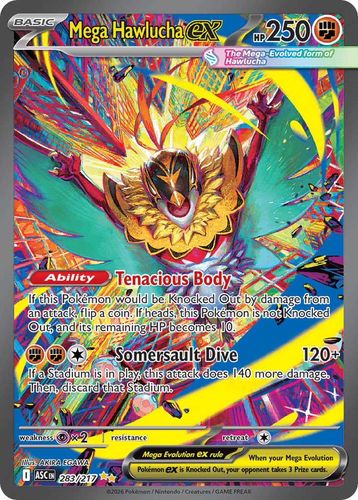 Mega Hawlucha ex 283 — Ascended Heroes