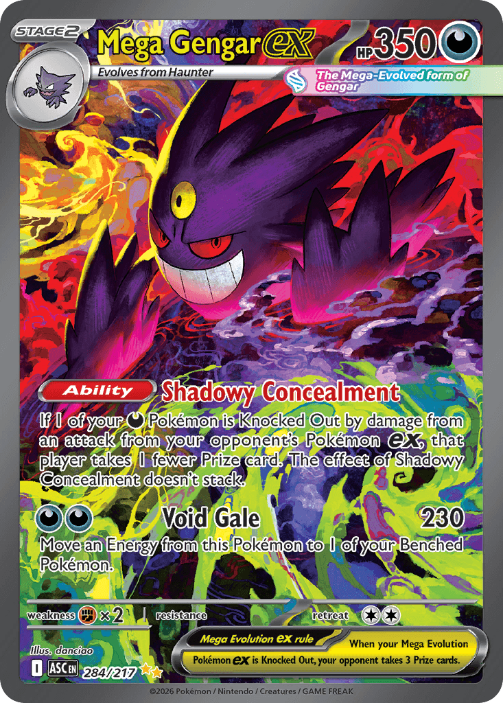 Mega Gengar ex 284 — Mega Evolution: Ascended Heroes