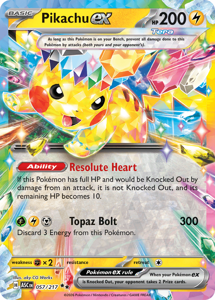 Pikachu ex 57 — Ascended Heroes