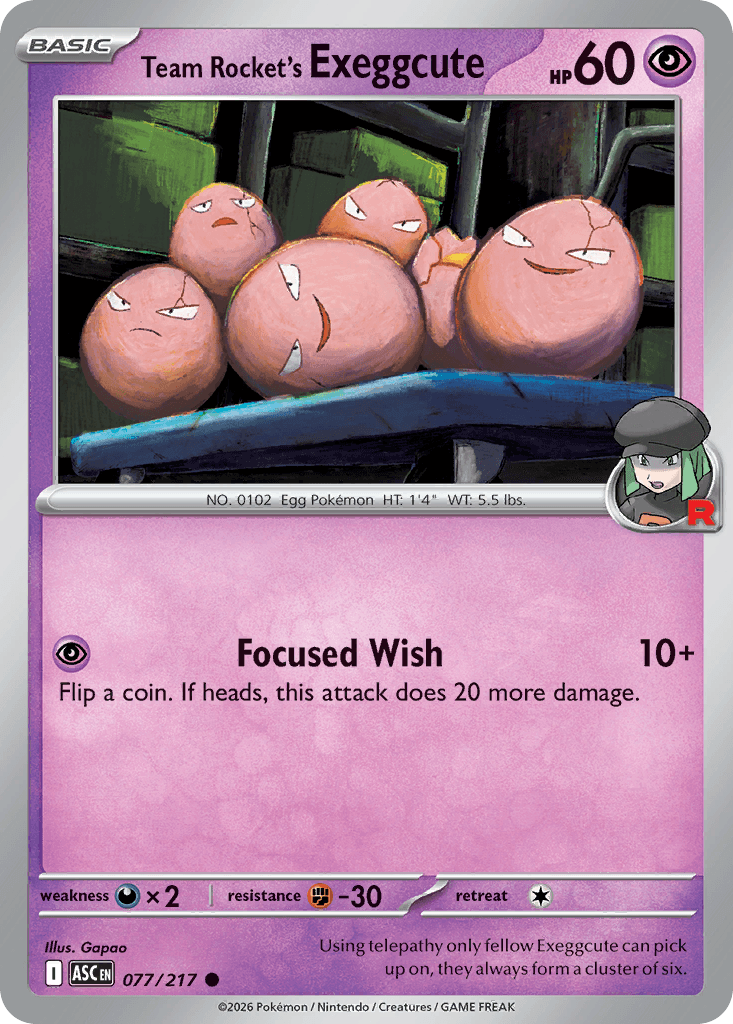 Team Rocket's Exeggcute 77