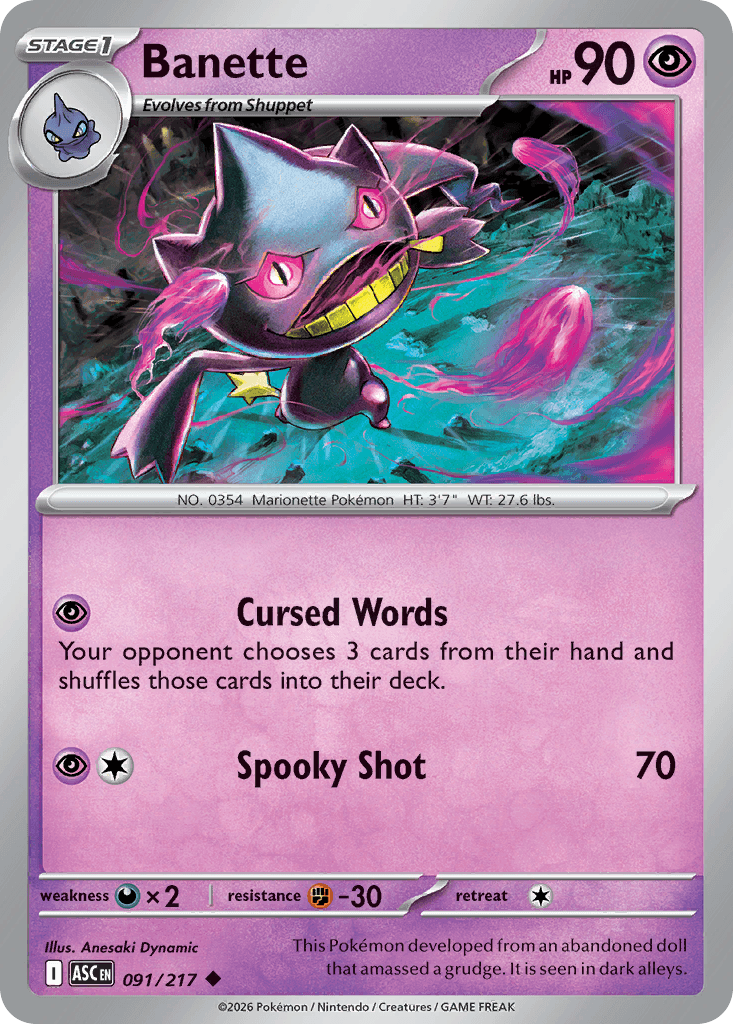 Banette 91 — Ascended Heroes