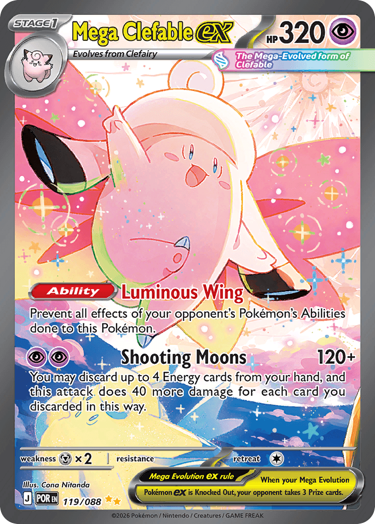Mega Clefable ex 119 — Perfect Order