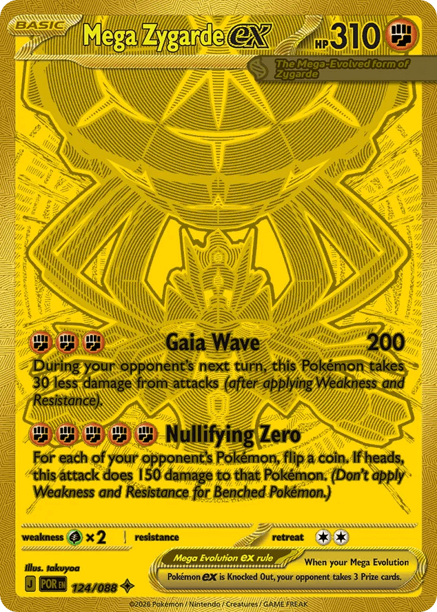 Mega Zygarde ex 124 — Perfect Order
