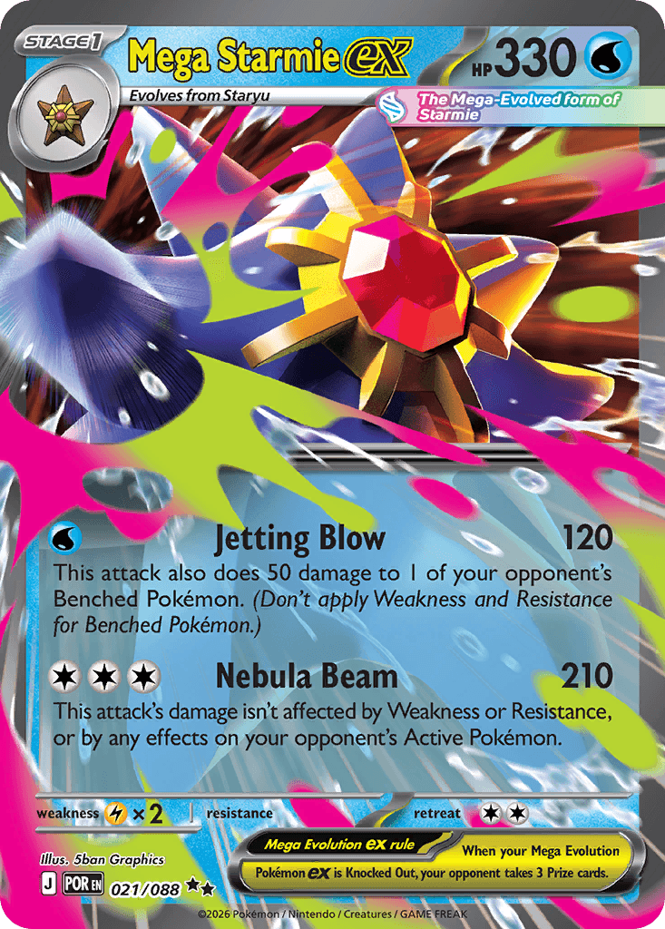 Mega Starmie ex 21 — Perfect Order