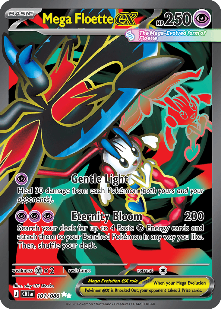 Mega Floette ex 101 — Chaos Rising