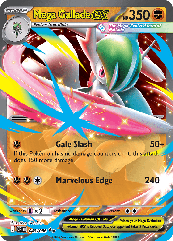 Mega Gallade ex 48 — Chaos Rising