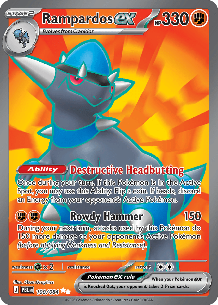 Rampardos ex 100 — Pitch Black