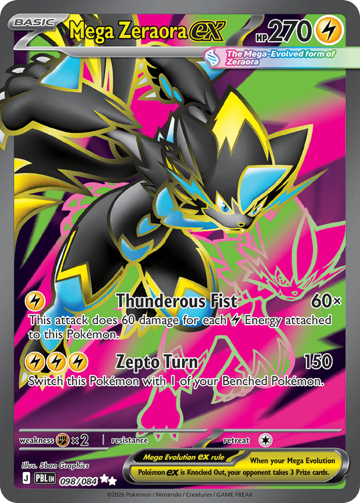 Mega Zeraora ex 98