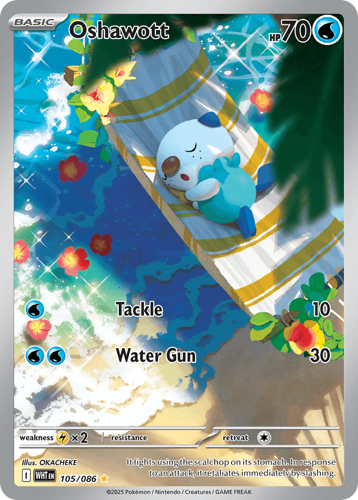 Oshawott 105 — White Flare