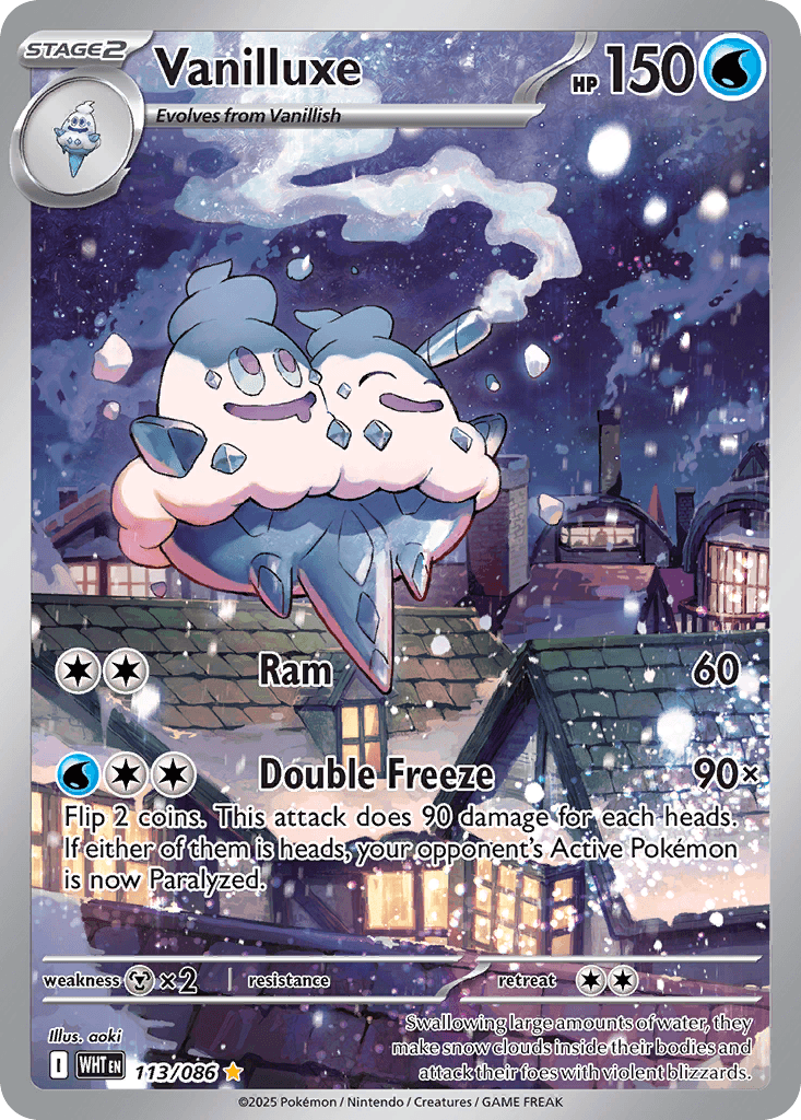 Vanilluxe 113 — White Flare