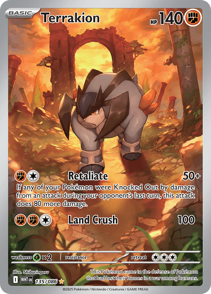 Terrakion 135 — White Flare