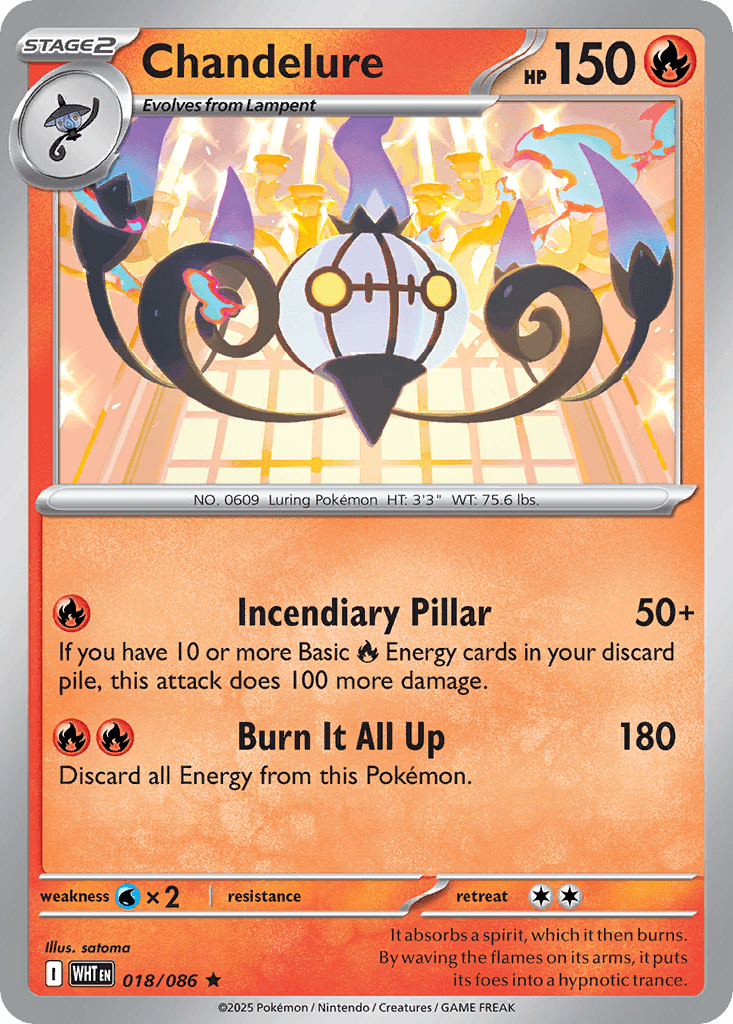 Chandelure 18 — White Flare