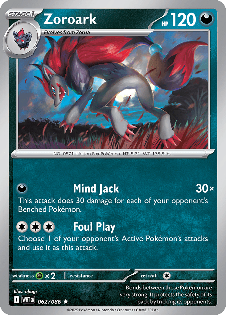 Zoroark 62 — White Flare