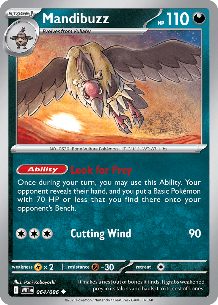 Mandibuzz 64 — White Flare