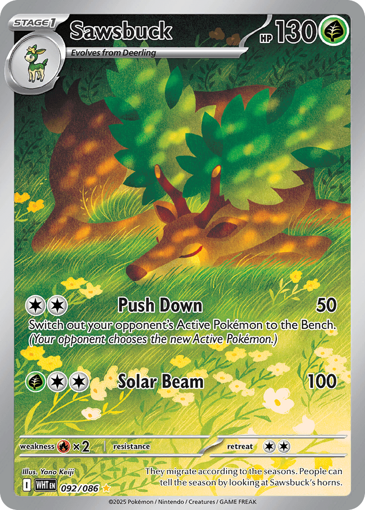 Sawsbuck 92 — White Flare