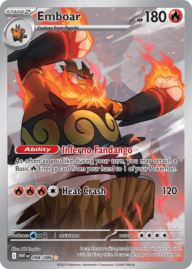 Emboar 98 — White Flare