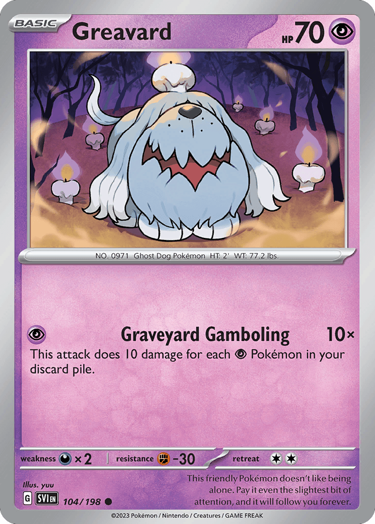 Greavard 104 — Scarlet & Violet