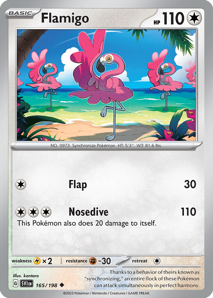 Flamigo 165 — Scarlet & Violet