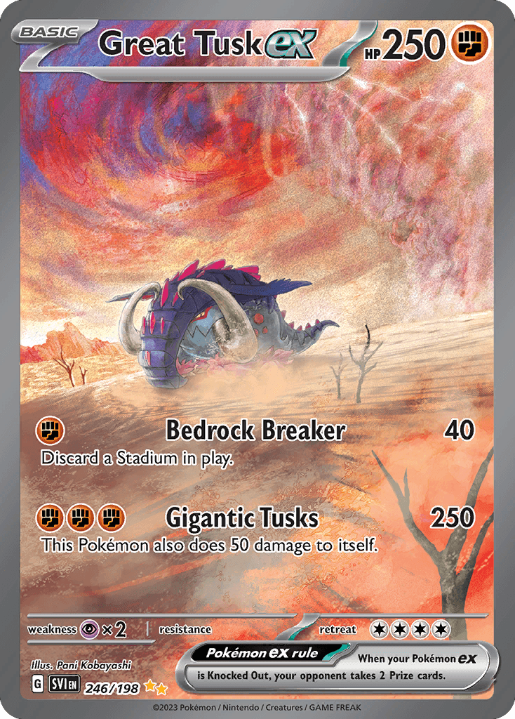 Great Tusk ex 246 — Scarlet & Violet
