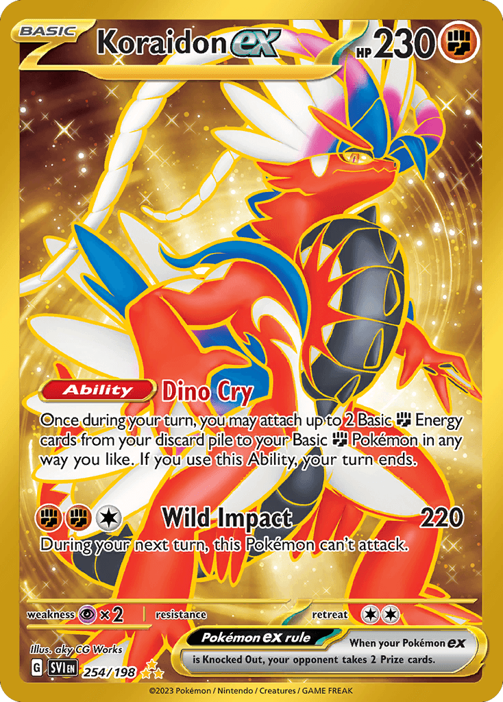 Koraidon ex 254 — Scarlet & Violet