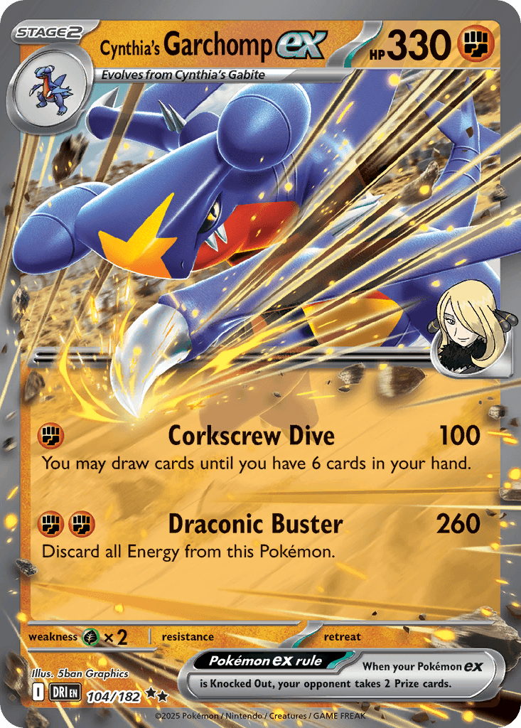 Cynthia's Garchomp ex 104